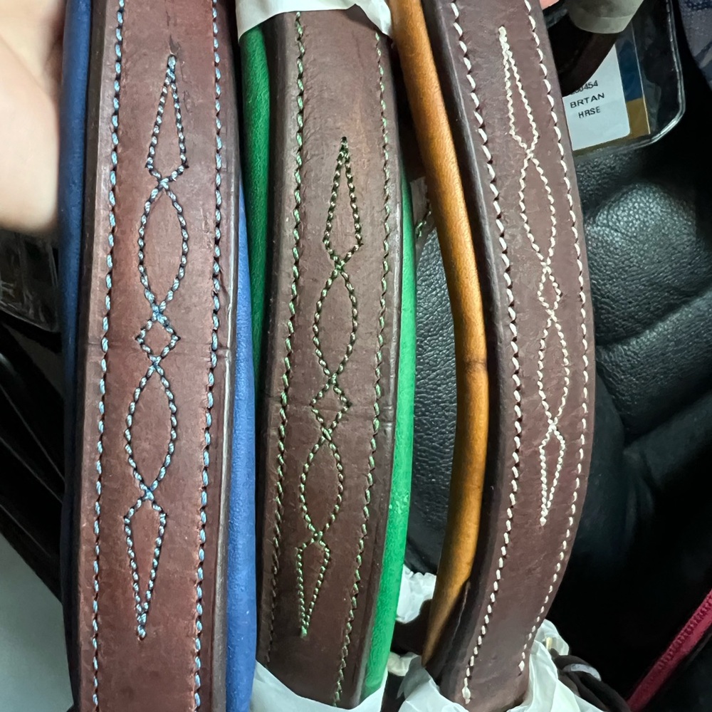 Ovation luxury leather halter HORSE size- choice of color - Picture 4 of 10